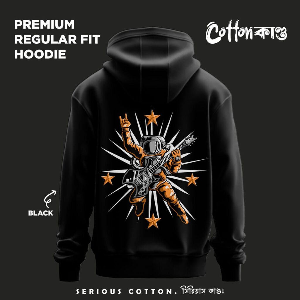 Astronaut 01 CottonKando Premium Hoodie