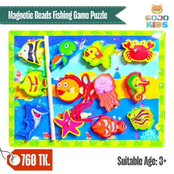 Magnetic Beads Fishing Game Puzzle