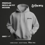 Premium Regular Fit Hoodie - Grey (Front)