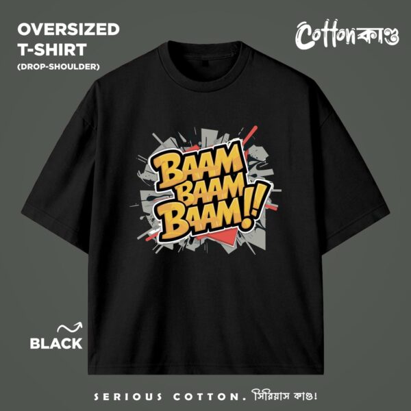 Baam Baam Baam | Oversized Graffiti T-Shirt | CottonKando