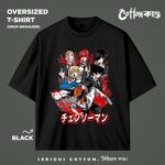 Chainsaw Man Character Montage 01 | Oversized Drop-Shoulder T-Shirt | CottonKando x Chainsaw Man