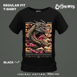 Golden Dragon Japanese Art Graphic T Shirt CottonKando Premium Tee Bangladesh
