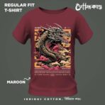 Golden Dragon | Premium Graphic T-Shirt | CottonKando