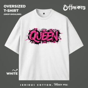 Queen | Oversized Graffiti T-Shirt | CottonKando