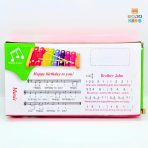 Hand Knocks The Xylophone wooden musical toy with 8 rainbow bars and wooden mallets