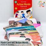 Action Words Flash Card, Verbs Learning Cards, Vocabulary Building Cards, Kids Educational Tool, Early Language Learning