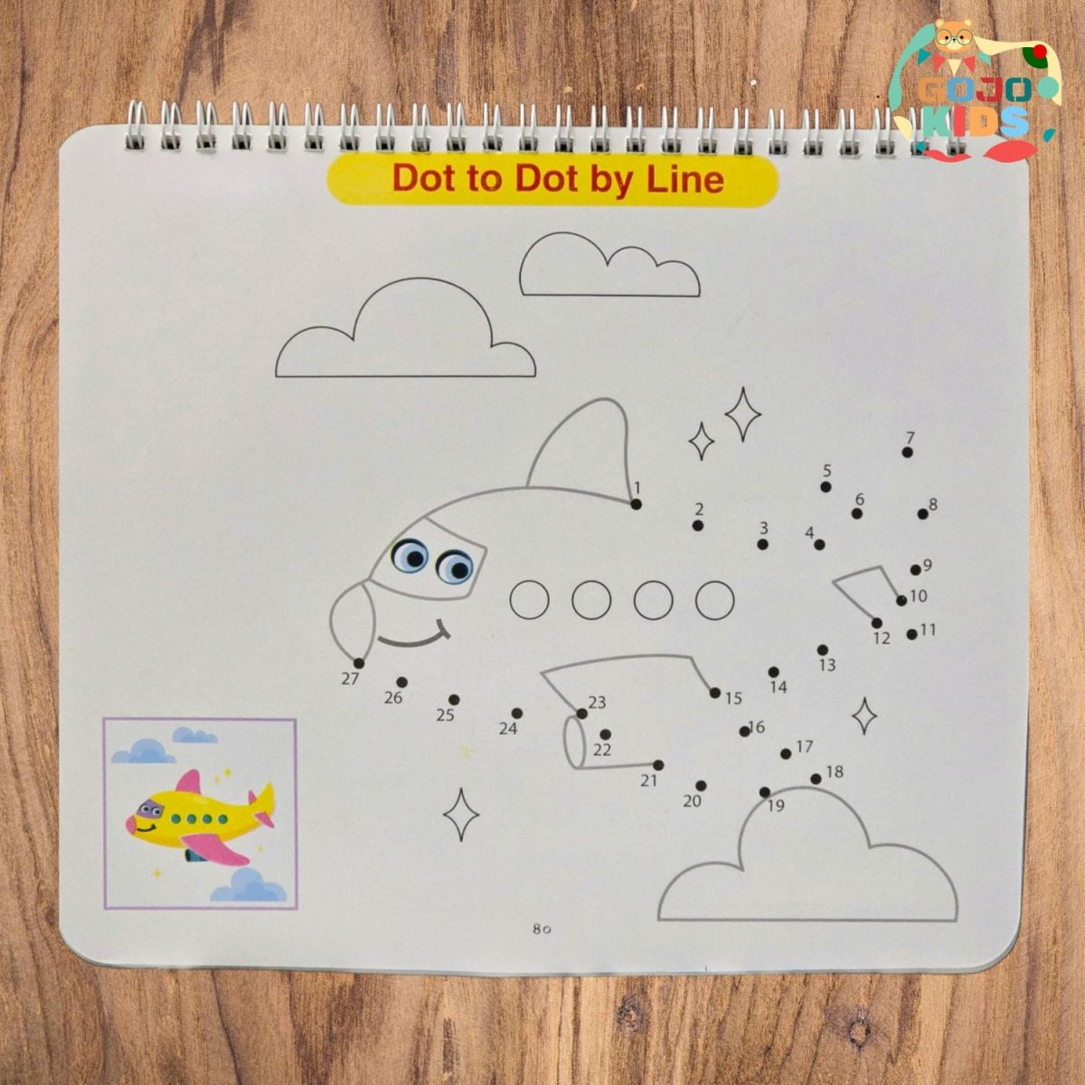 Wipe Activity Book for kids with laminated pages, markers, and a duster for writing practice