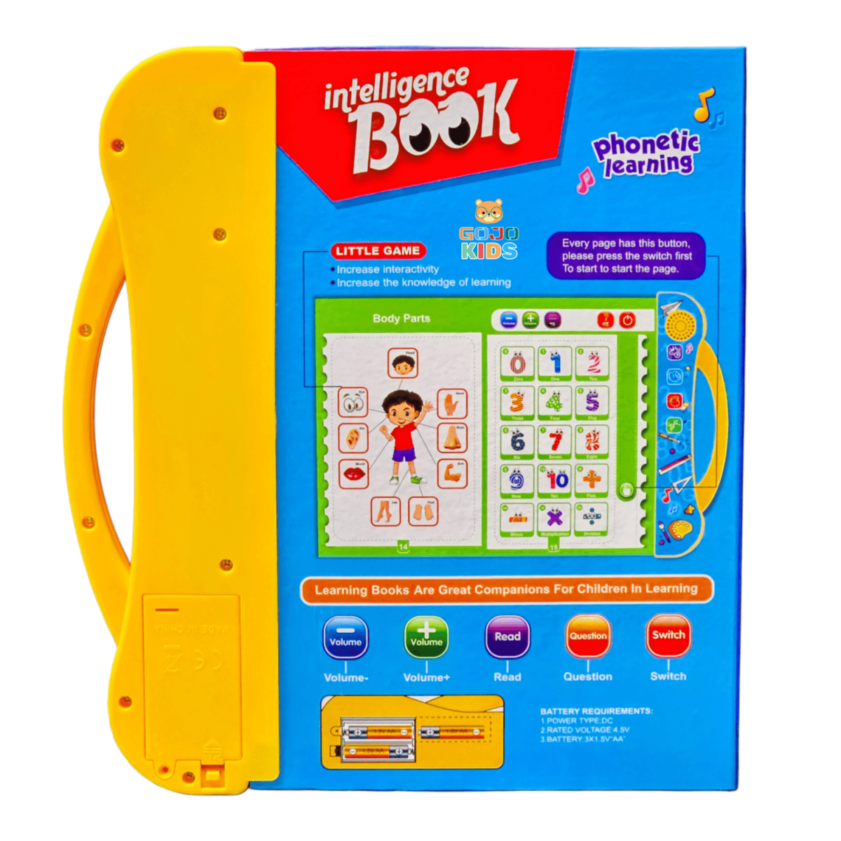 GOJO Kids Intelligence Book electronic study book with marker and audio features for kids learning