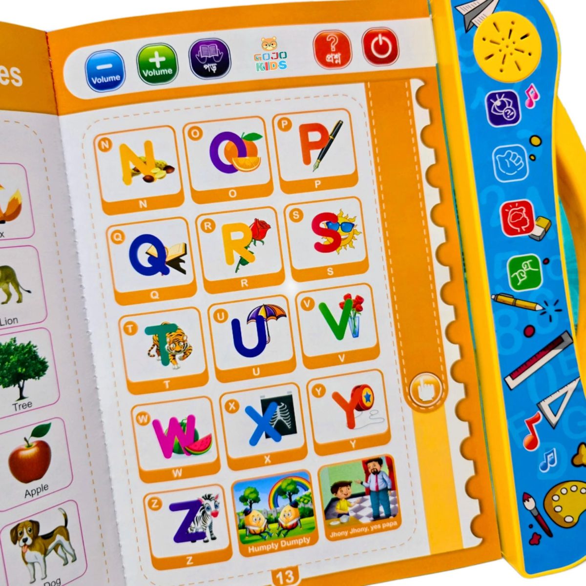 GOJO Kids Intelligence Book electronic study book with marker and audio features for kids learning