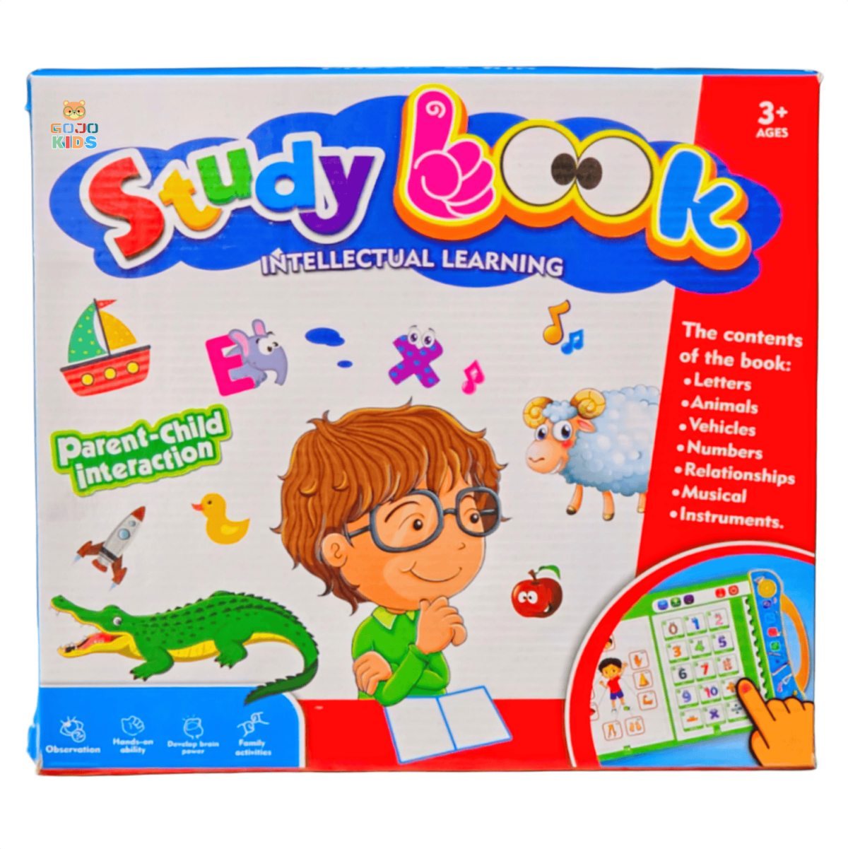 GOJO Kids Intelligence Book electronic study book with marker and audio features for kids learning
