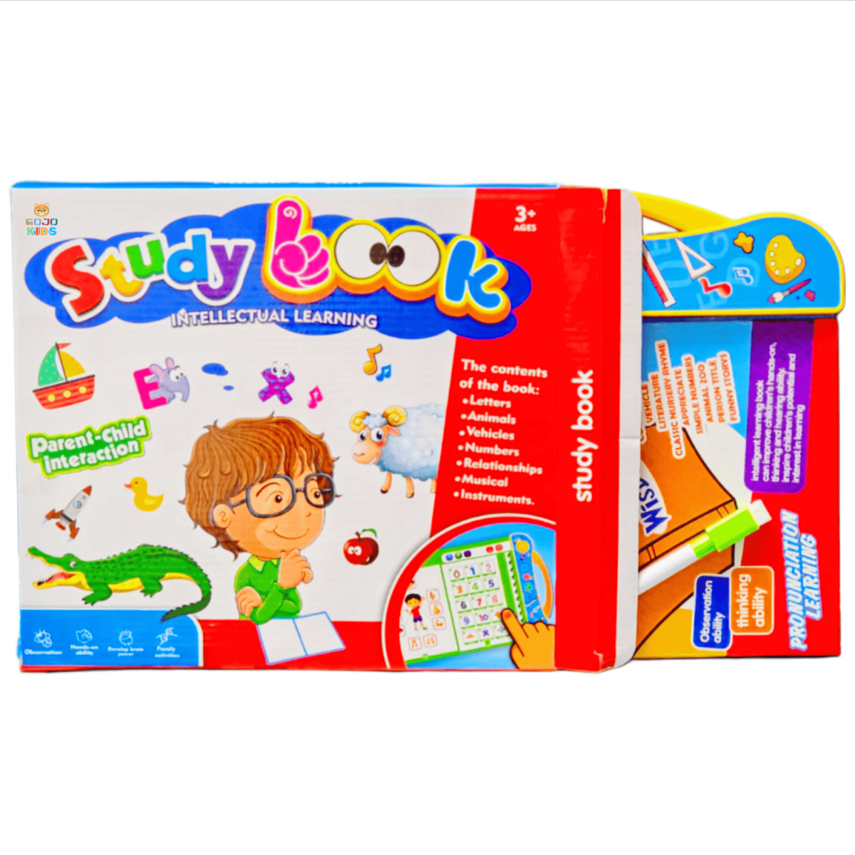 GOJO Kids Intelligence Book electronic study book with marker and audio features for kids learning