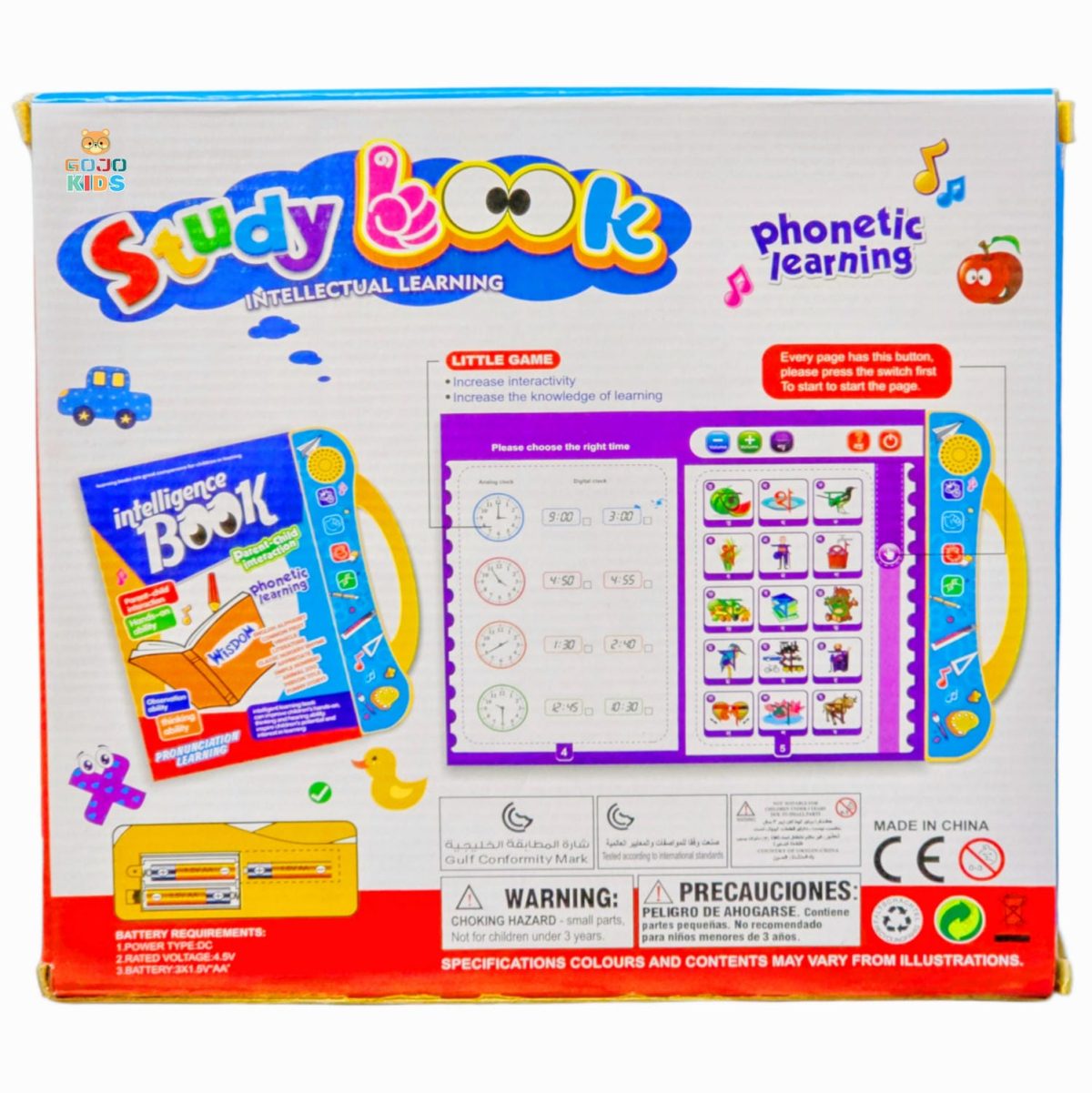 GOJO Kids Intelligence Book electronic study book with marker and audio features for kids learning