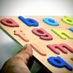 Alphabet Small Letter Puzzle Board a-z wooden educational toy for kids learning