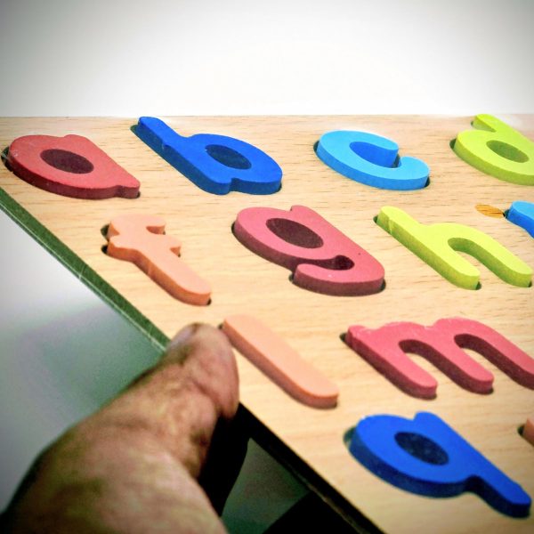 Alphabet Small Letter Puzzle Board a-z wooden educational toy for kids learning