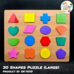 Large Geometric Shapes Puzzle Board wooden shape sorter puzzle for kids advanced learning