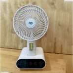 dp-7624-rechargeable-touch-mini-table-fan-with-led-lamp-and-power-bank-function-white-color