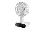 dp-7624-rechargeable-touch-mini-table-fan-with-led-lamp-and-power-bank-function-white-color