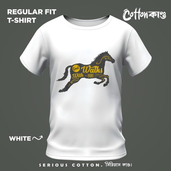God Walks With You Soul Creature Series Graphic T Shirt CottonKando Premium Tee Bangladesh