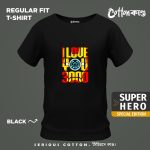 I Love You 3000 Black Graphic T shirt CottonKando Premium Tee Bangladesh