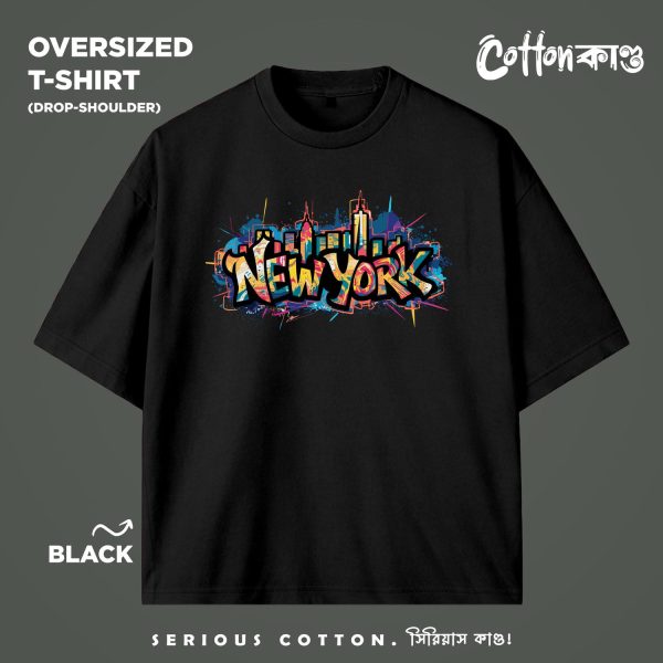Oversized Graffiti T-Shirt | CottonKando