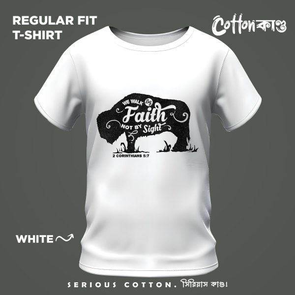 We Walk By Faith Soul Creature Series Graphic T Shirt CottonKando Premium Tee Bangladesh