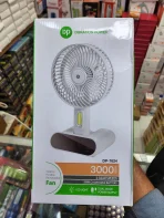 dp-7624-rechargeable-touch-mini-table-fan-with-led-lamp-and-power-bank-function-white-color
