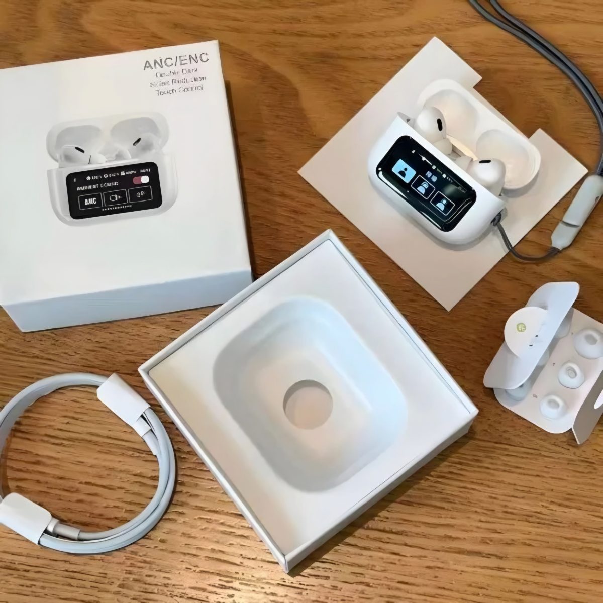 airpods-a9-pro-anc-enc-wireless-earbuds-with-smart-touch-screen-display-charging-case-white