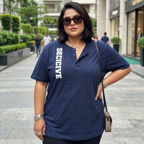 Plus Size Drop-Shoulder T-Shirt