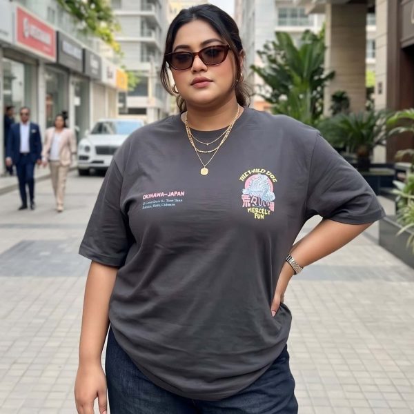 Plus Size Drop-Shoulder T-Shirt